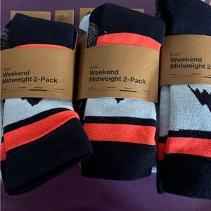 6 pairs Burton Kids' Weekend Midweight Socks (2 Pack x 3) size S/M NWT